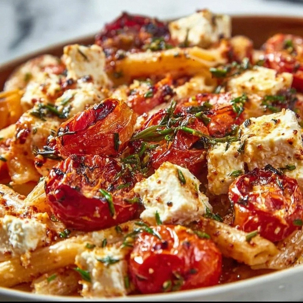 Baked Feta Pasta with Roasted 