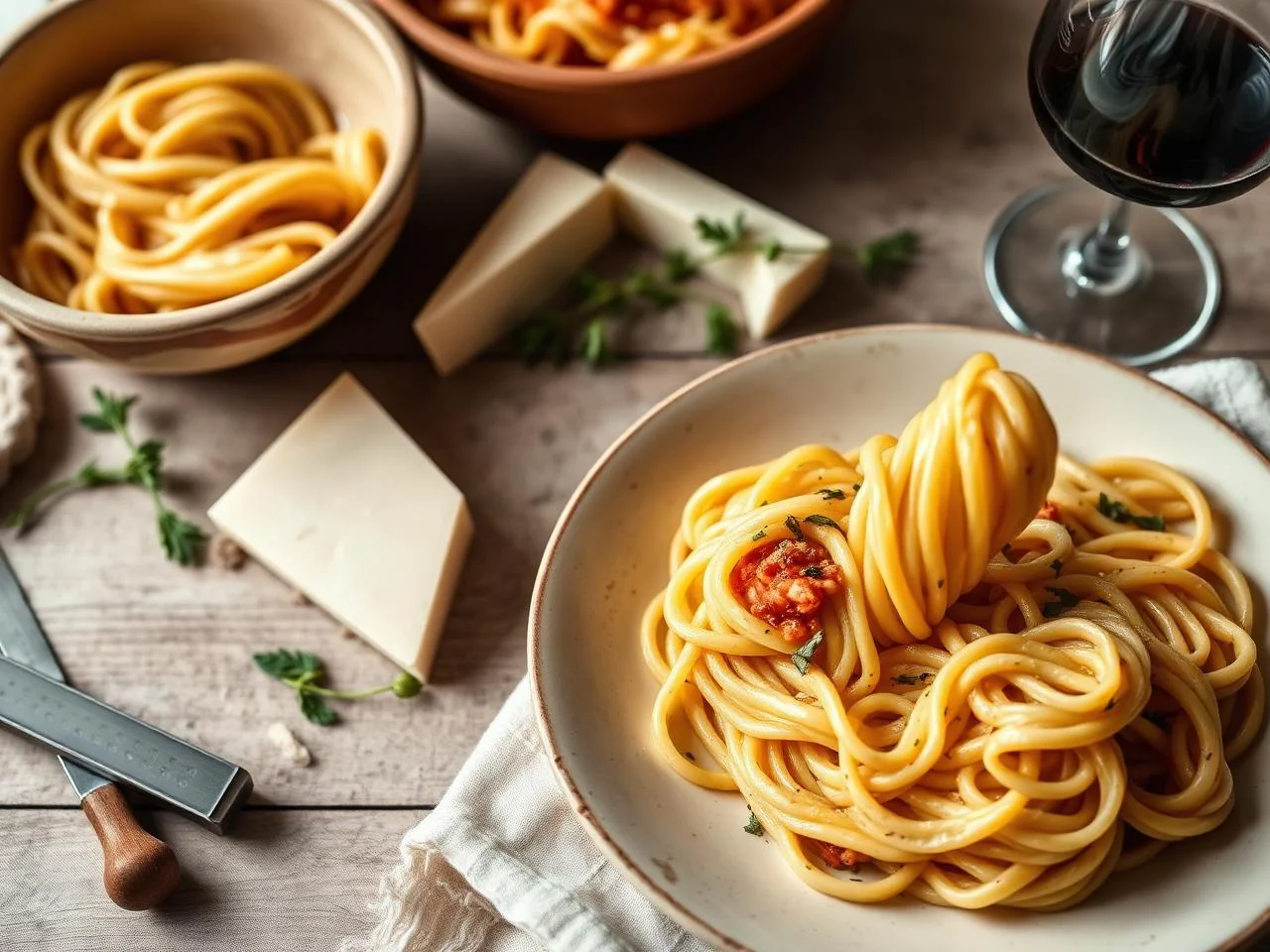 Baked Fettuccine