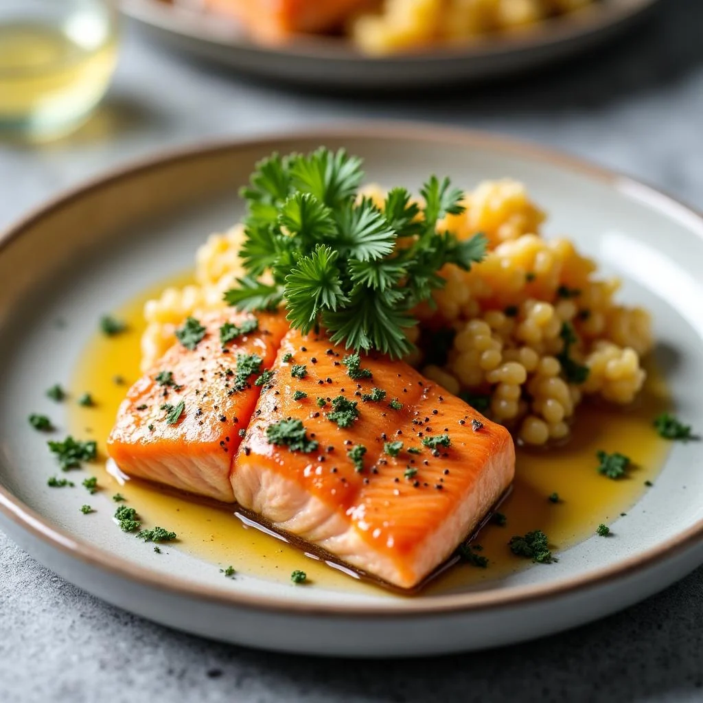 Baked Garlic Butter Salmon