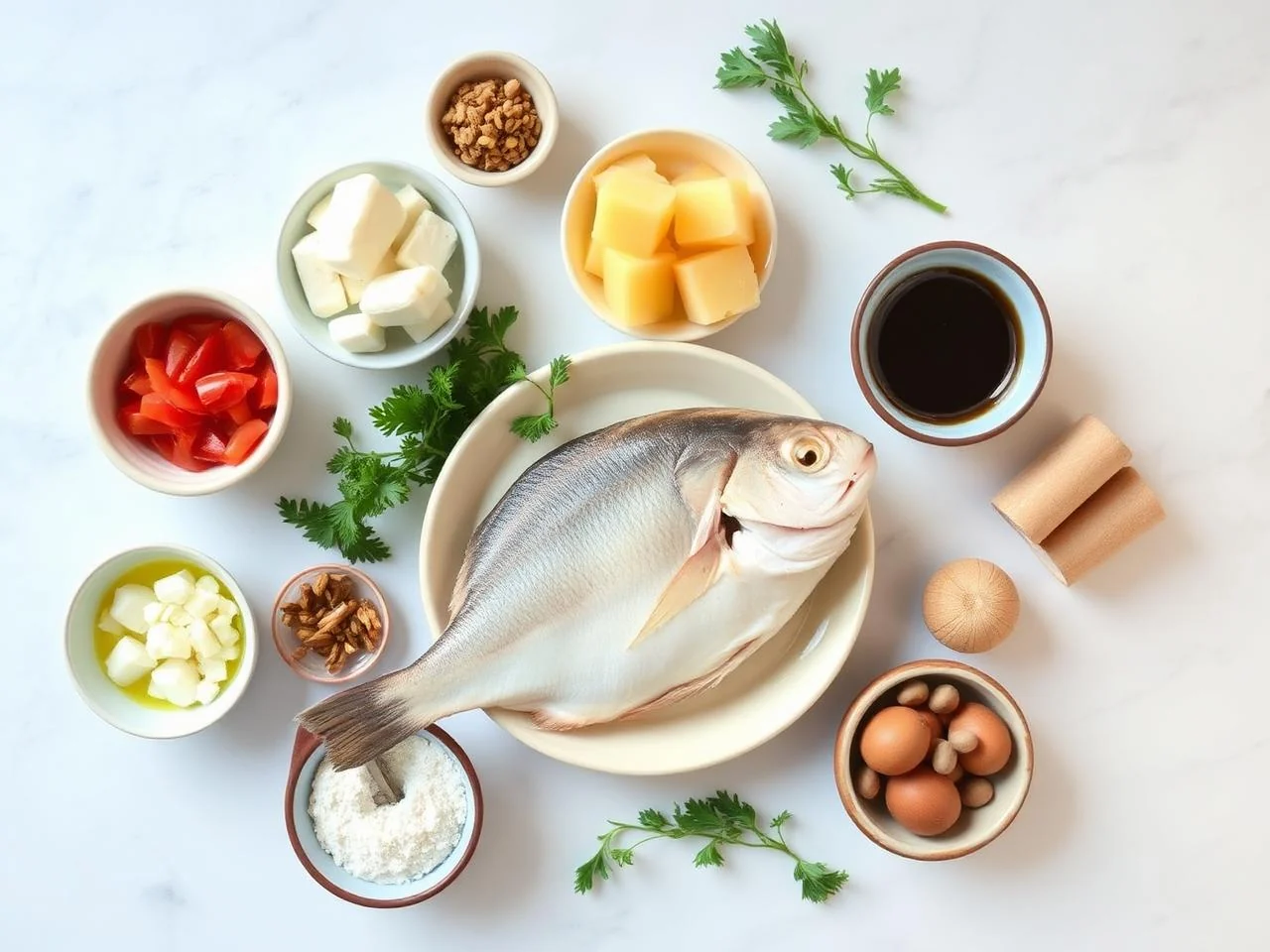 Ingredients for Baked Haddock