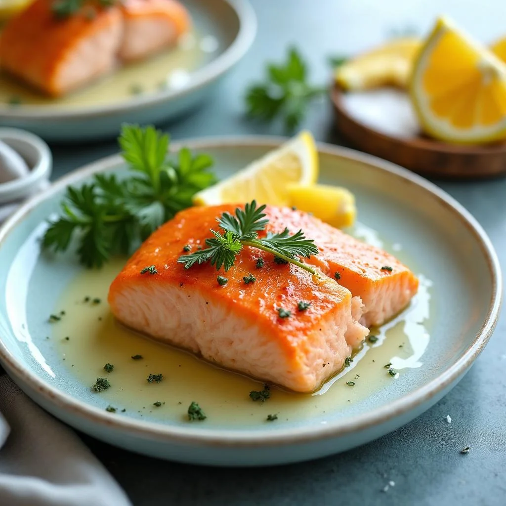 Baked Lemon Butter Salmon