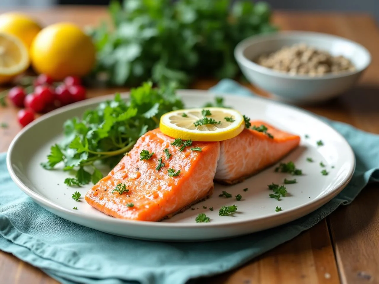 Baked Lemon Herb Salmon