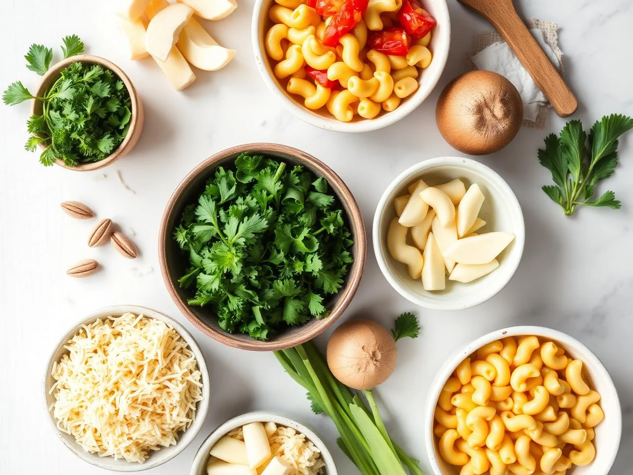 Ingredients for Baked Mac And Cheese