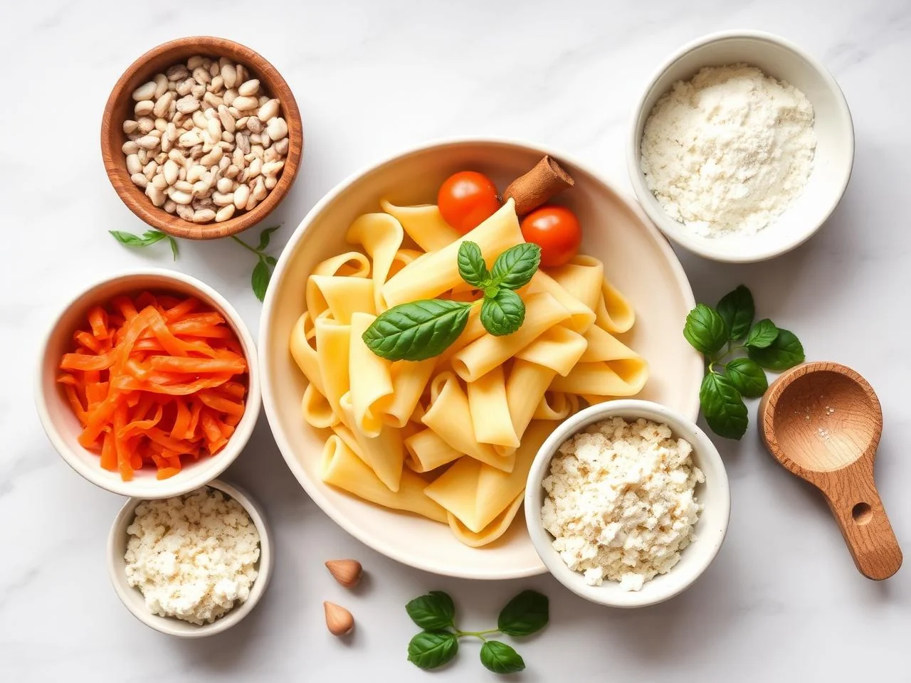 Ingredients for Baked Mostaccioli