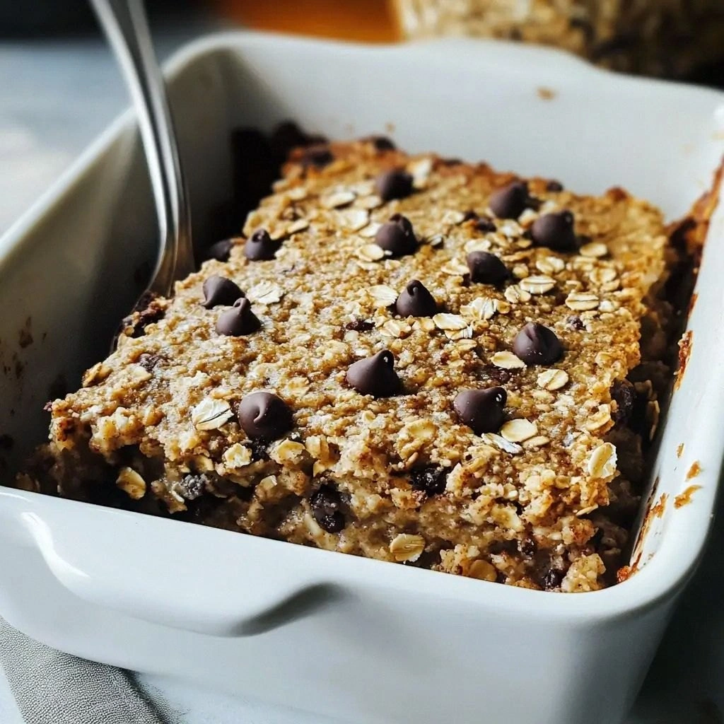 Baked Oatmeal with Chocolate C
