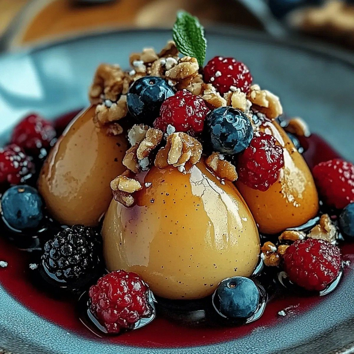 Baked Pears with Berries: A Cozy Sweet Treat for Any Night