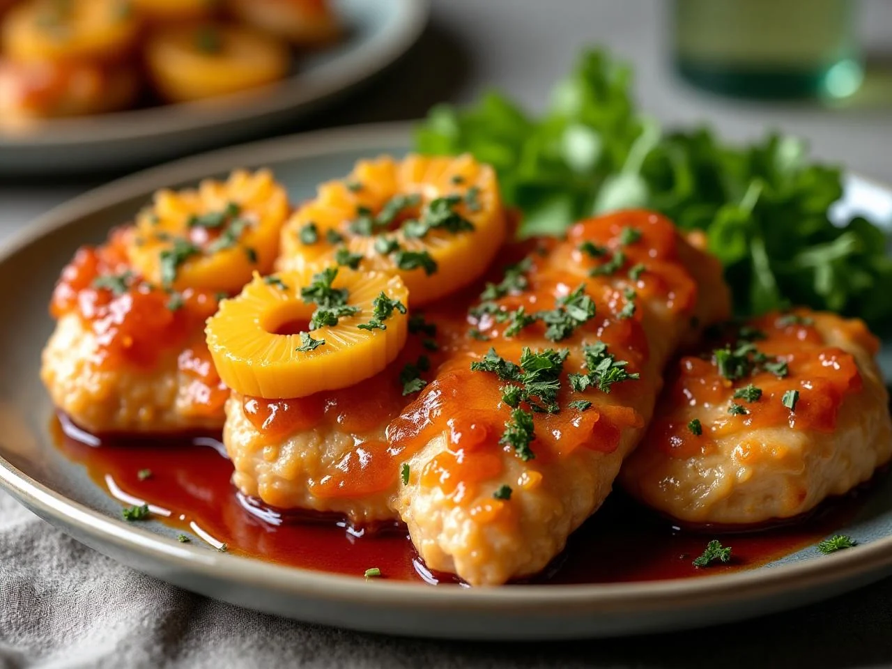 Baked Pineapple BBQ Chicken Br