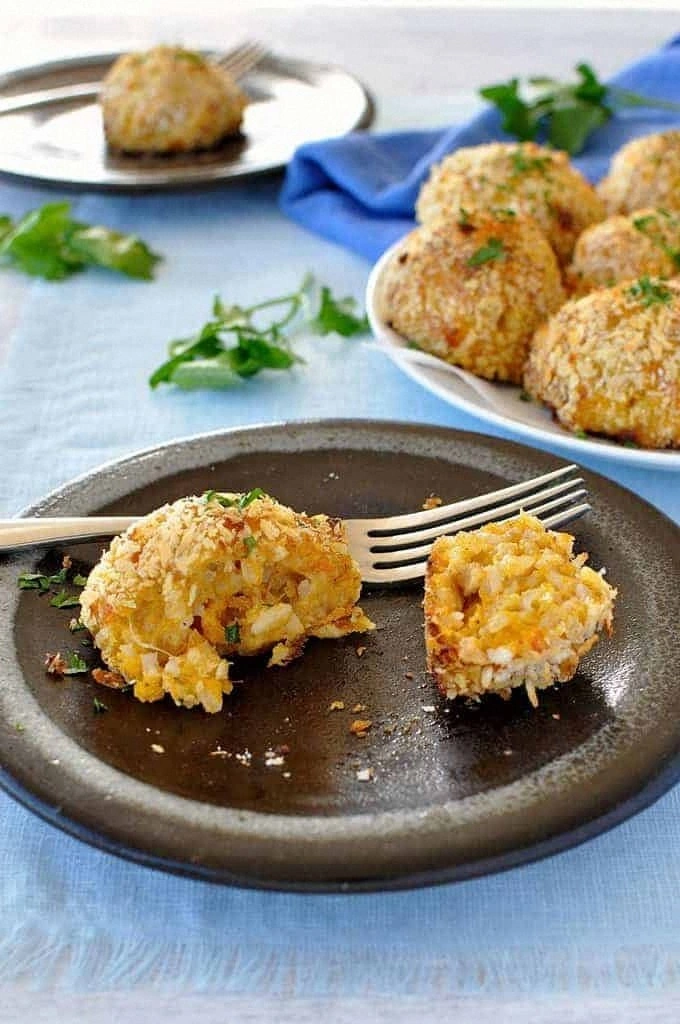 Baked Pumpkin Arancini Balls