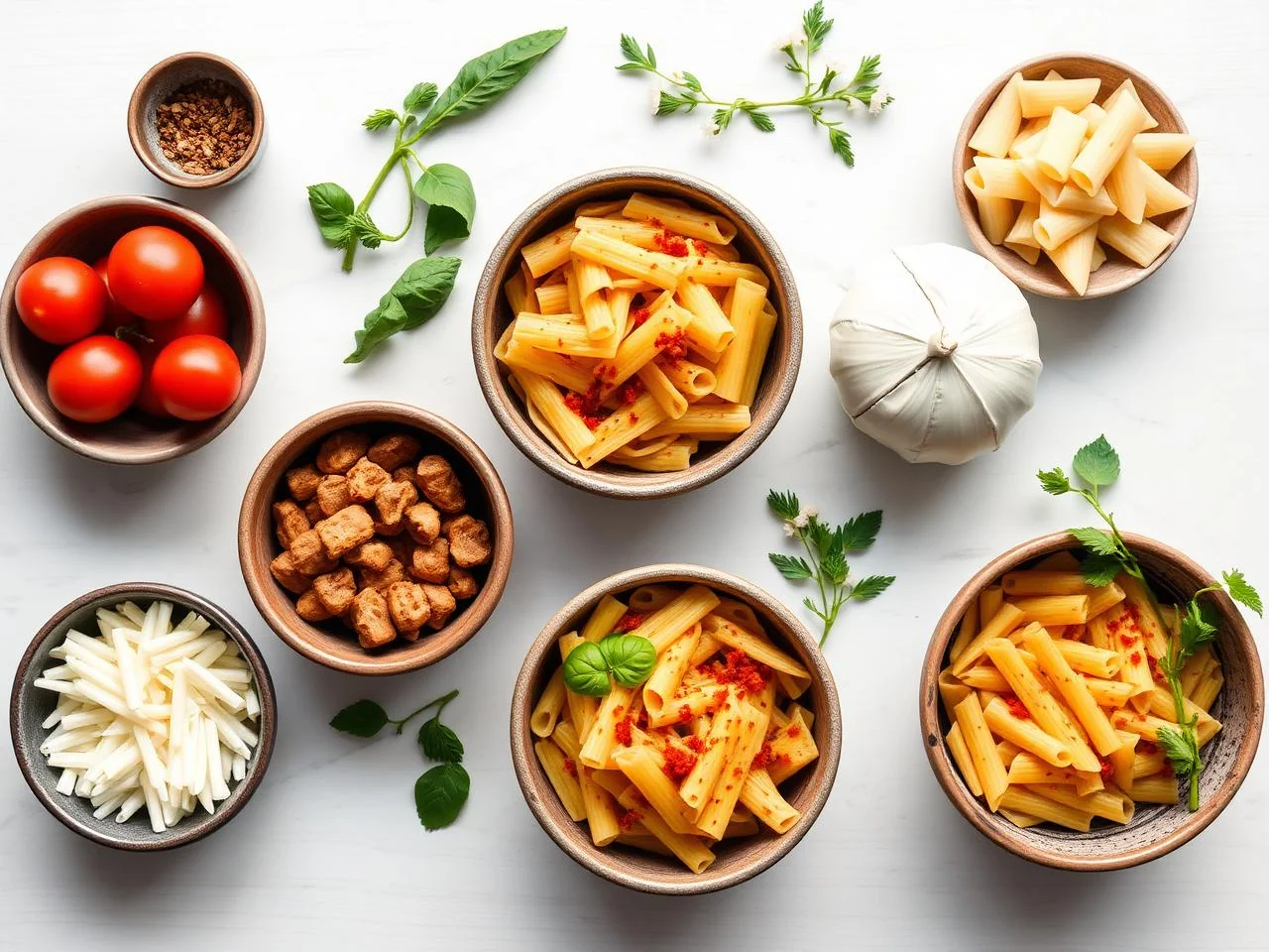Ingredients for Baked Rigatoni