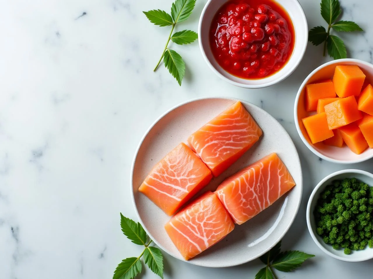 Ingredients for Baked Salmon Fillets