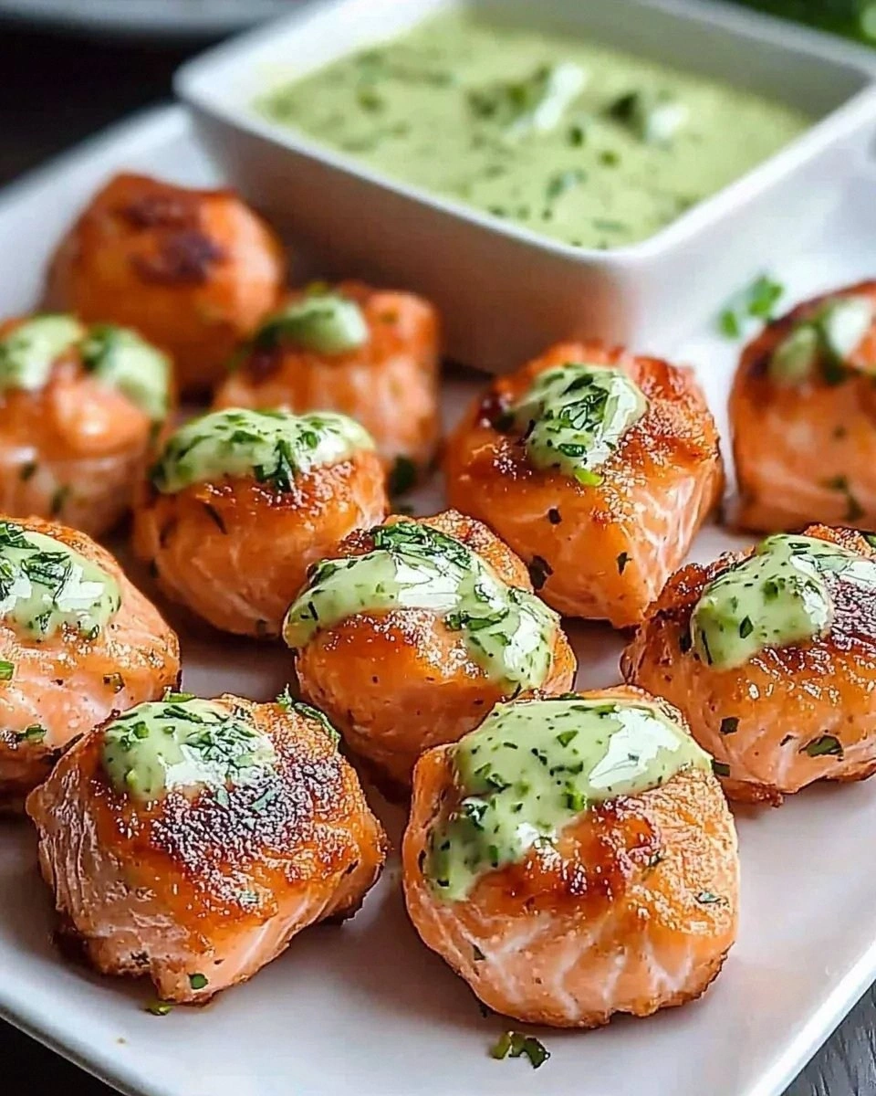 Baked Salmon Meatballs with Creamy Avocado Sauce: A Flavorful Twist on a Classic Dish