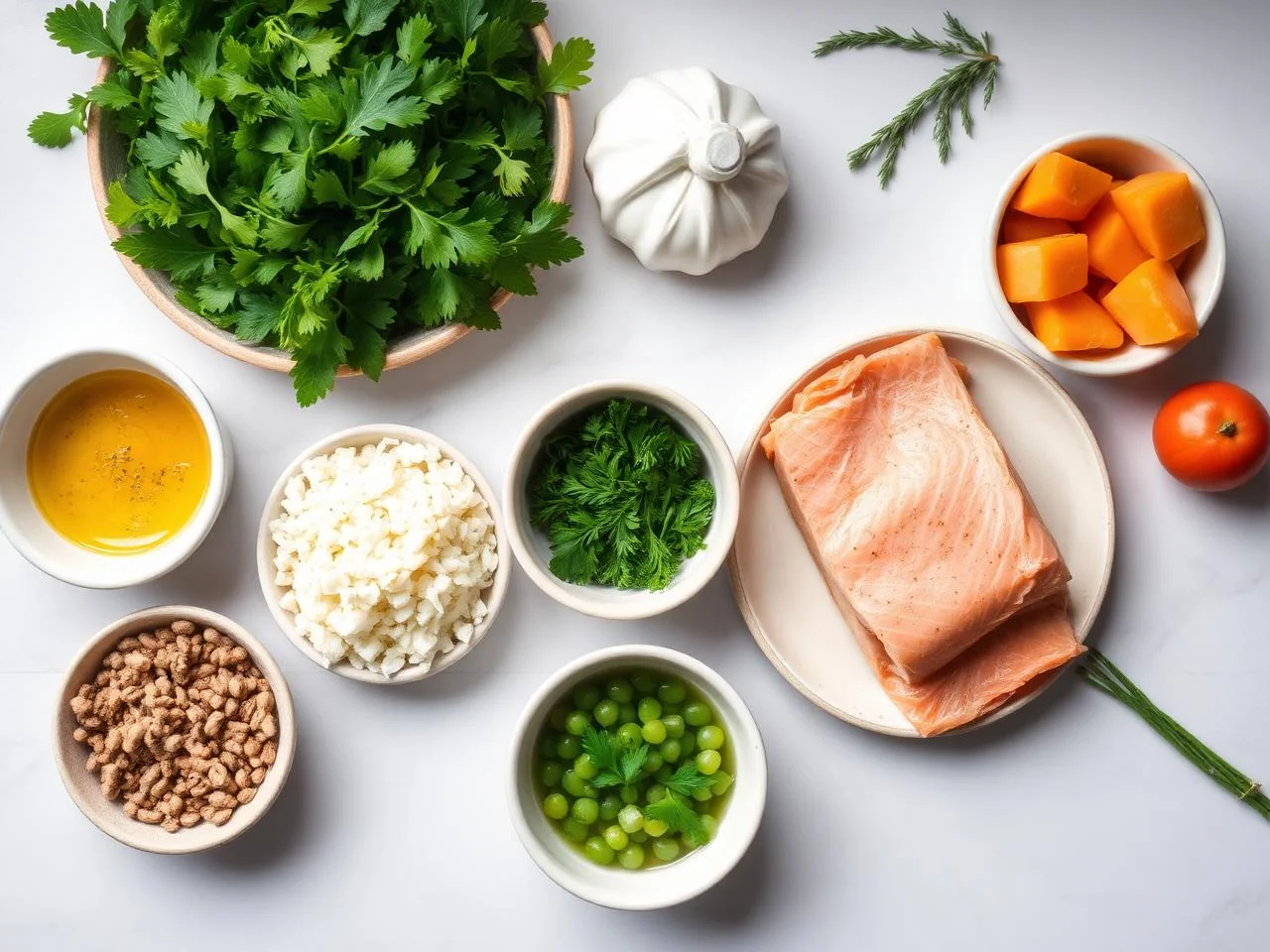 Ingredients for Baked Salmon