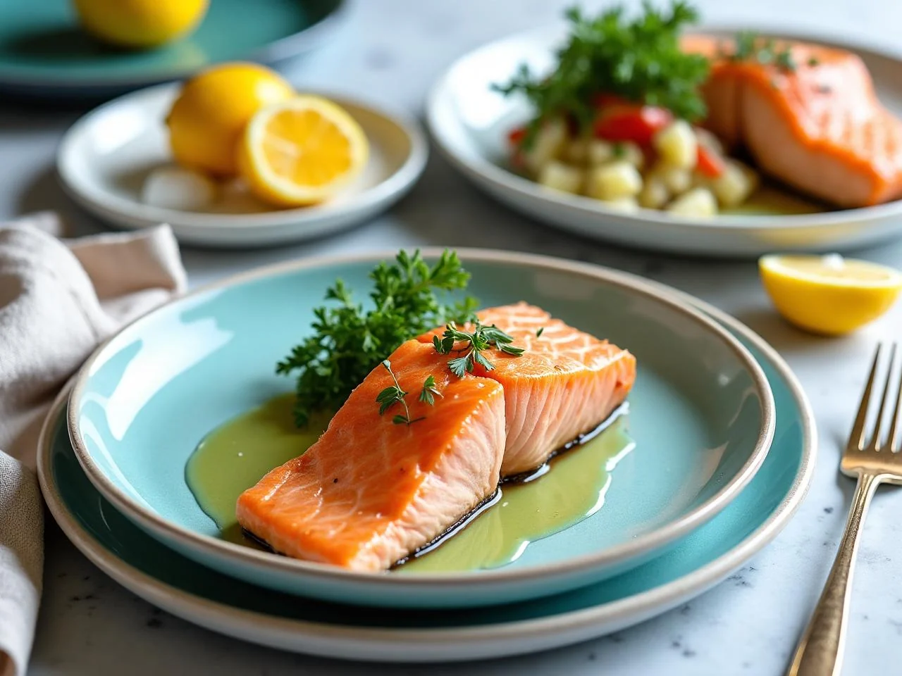 Baked Salmon With Lemon