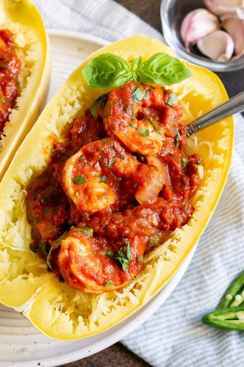 Baked Spaghetti Squash Marinar