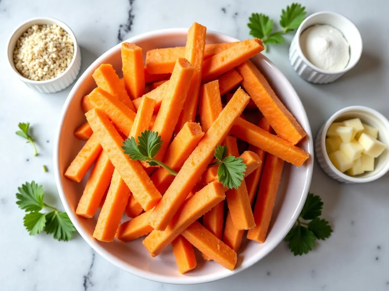 Ingredients for Baked Sweet Potato Fries