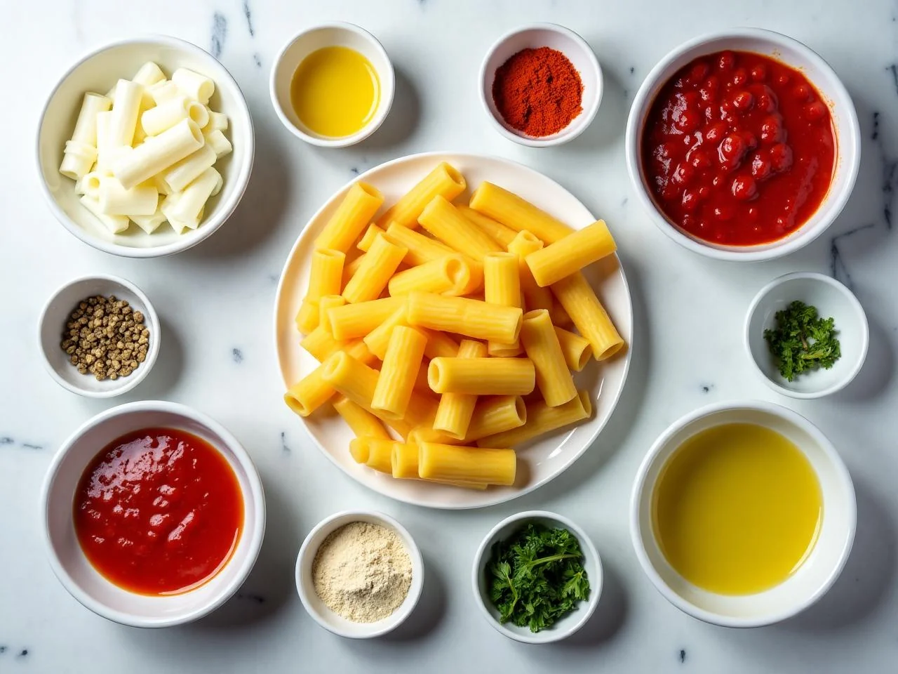Ingredients for Baked Ziti