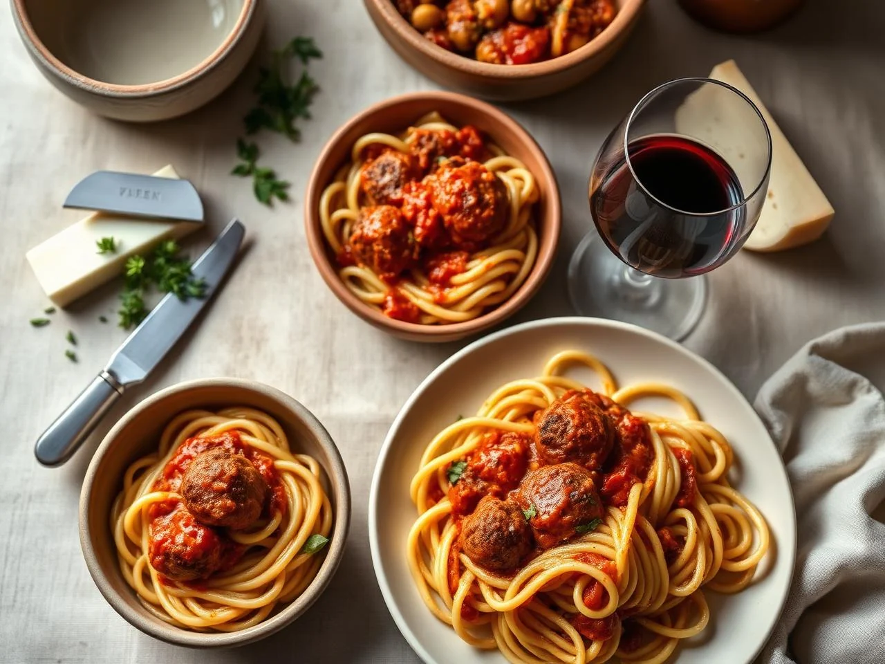 Baked Ziti Stuffed With Meatballs