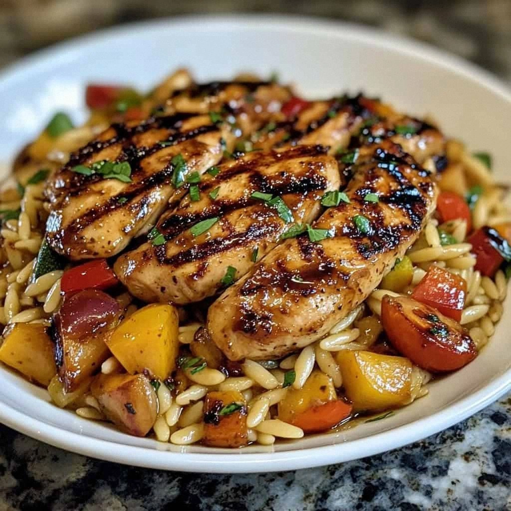 Balsamic Chicken Veggie Orzo: A Delicious & Healthy Recipe