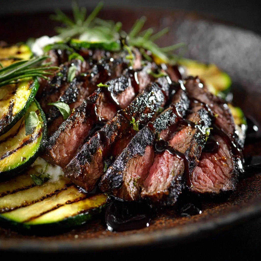 Balsamic Flank Steak (Juicy, T