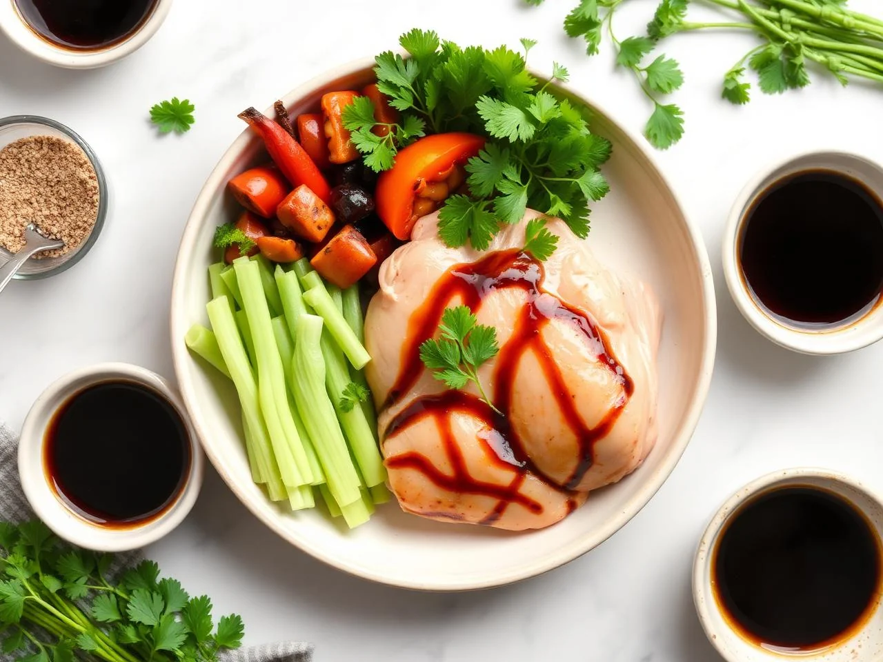 Ingredients for Balsamic Glazed Chicken