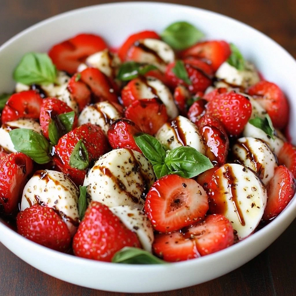 Balsamic Strawberry Caprese
