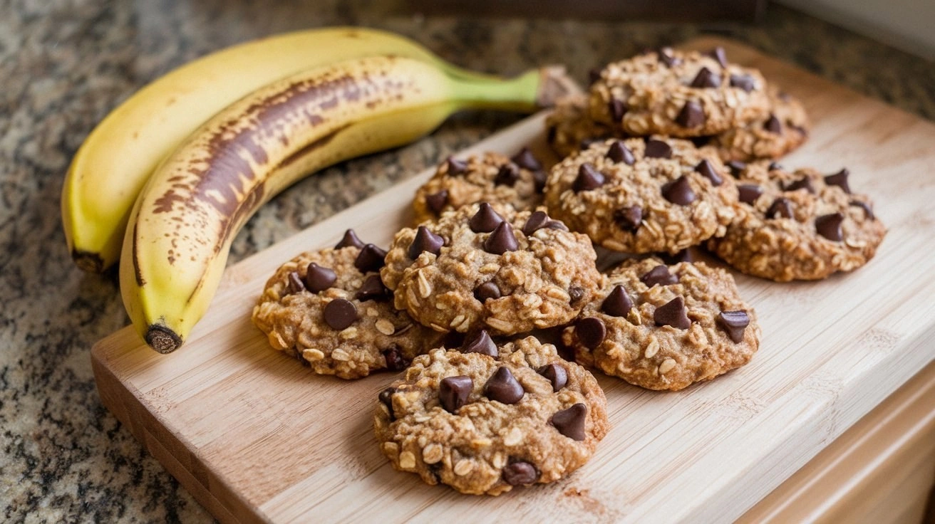 Banana Oat Peanut Butter Cooki