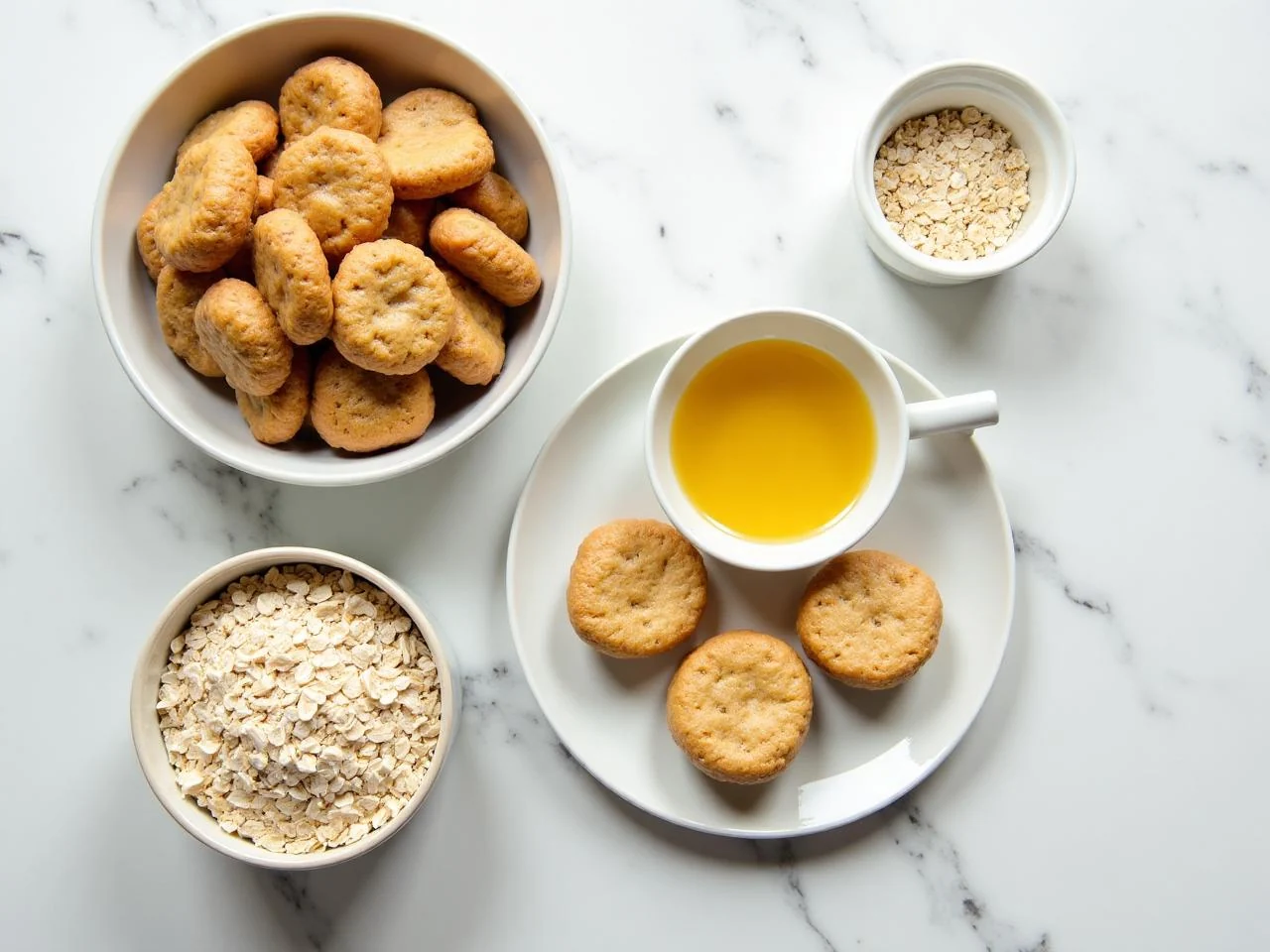 Ingredients for Banana Oatmeal Breakfast Cookies