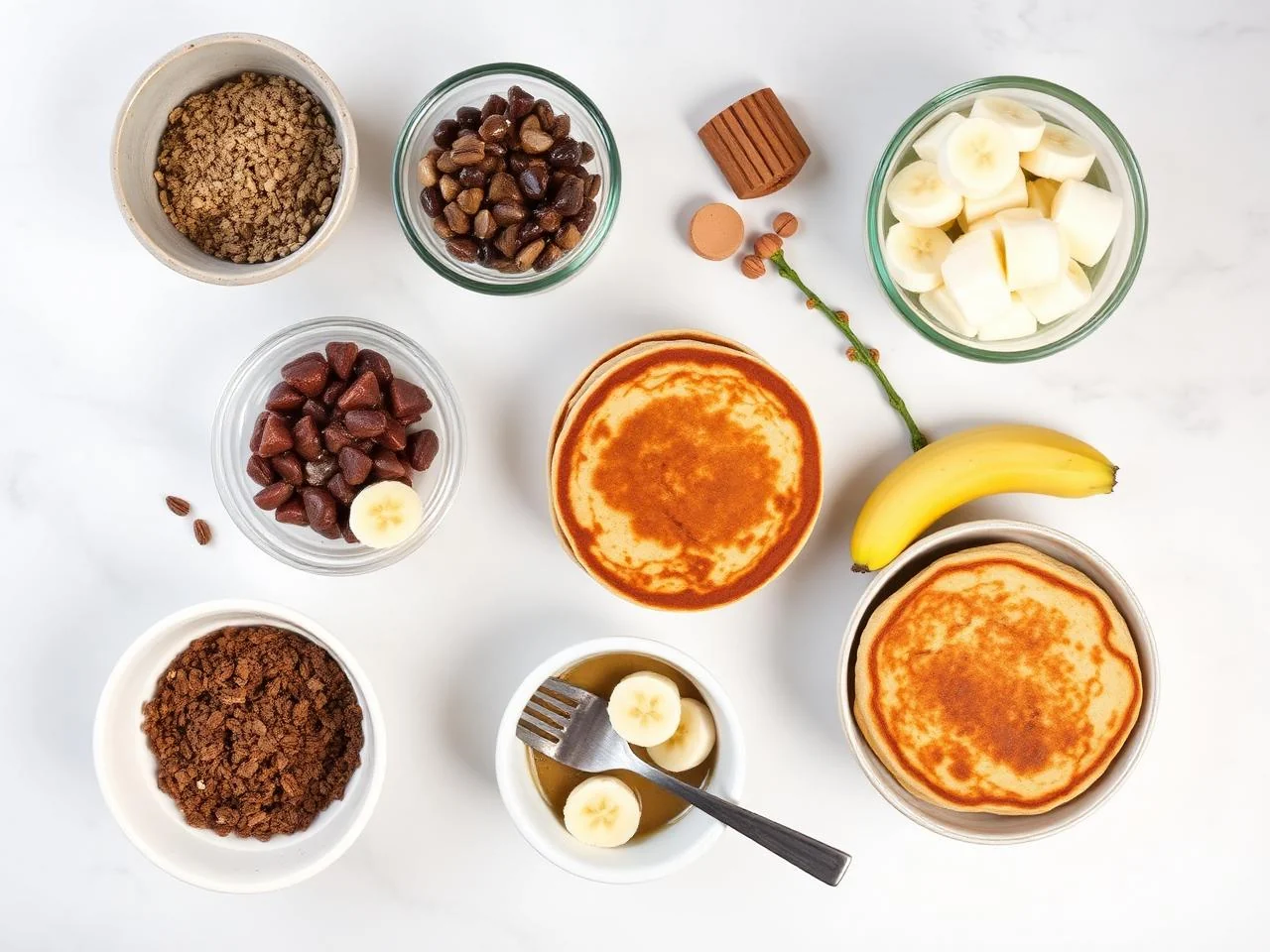 Ingredients for Banana Pancakes