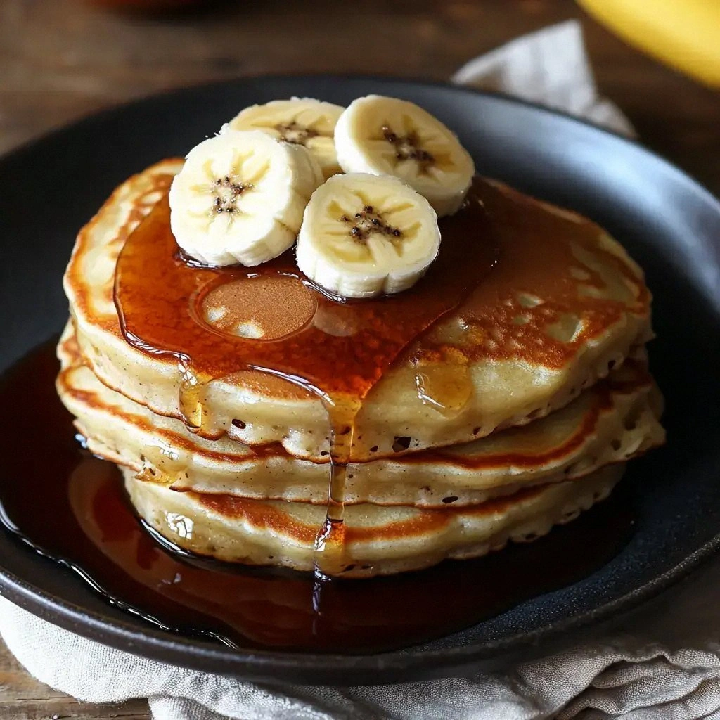 Banana Pancakes with Maple Syr