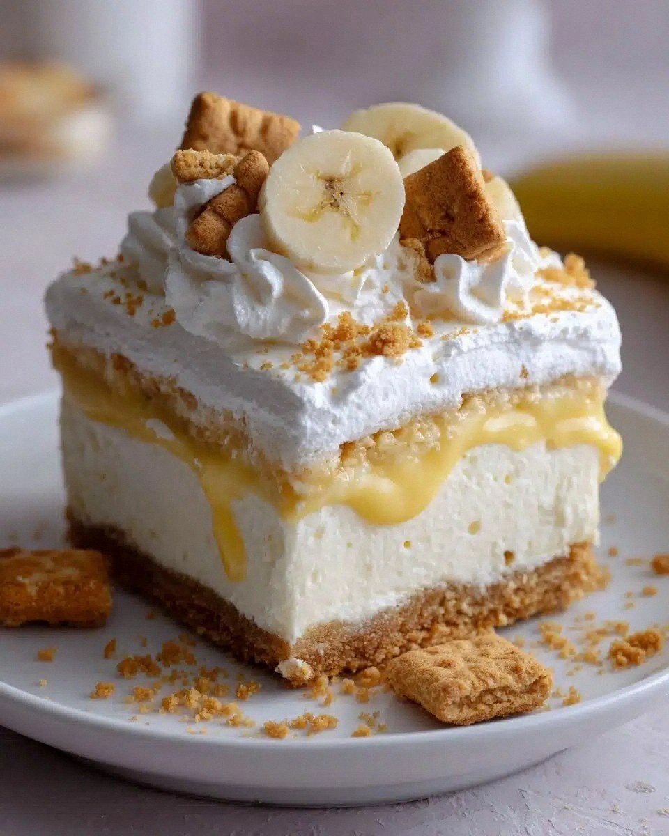 Banana Pudding Dream Bars Reci