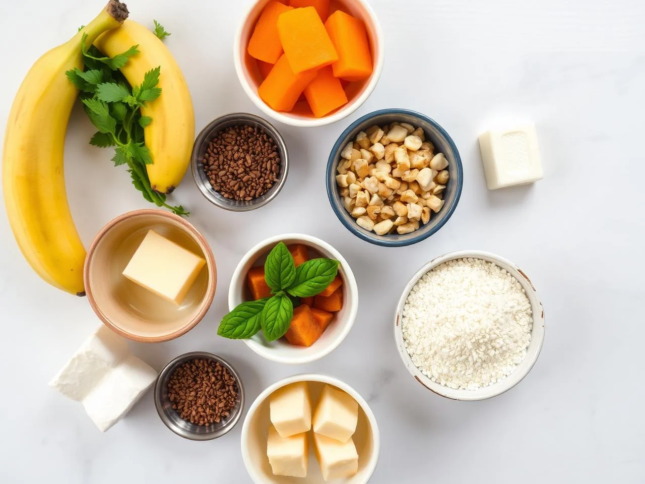 Ingredients for Banana Pudding