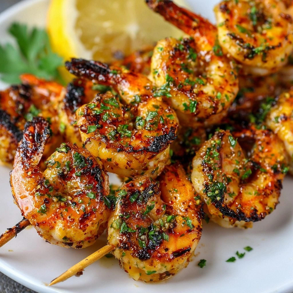 Bangin’ Grilled Shrimp Skewers