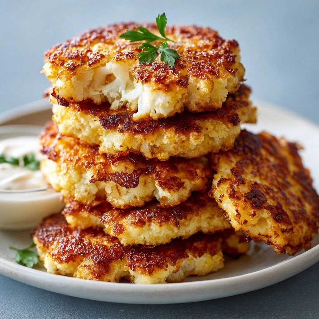 Basic Cauliflower Fritters : C