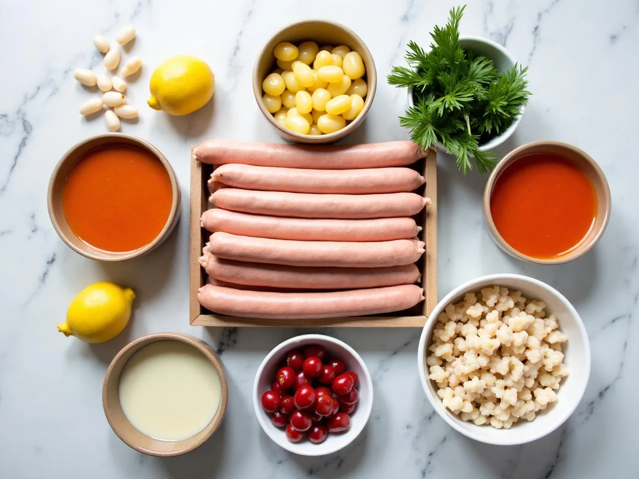 Ingredients for Bavarian Bratwurst Stew