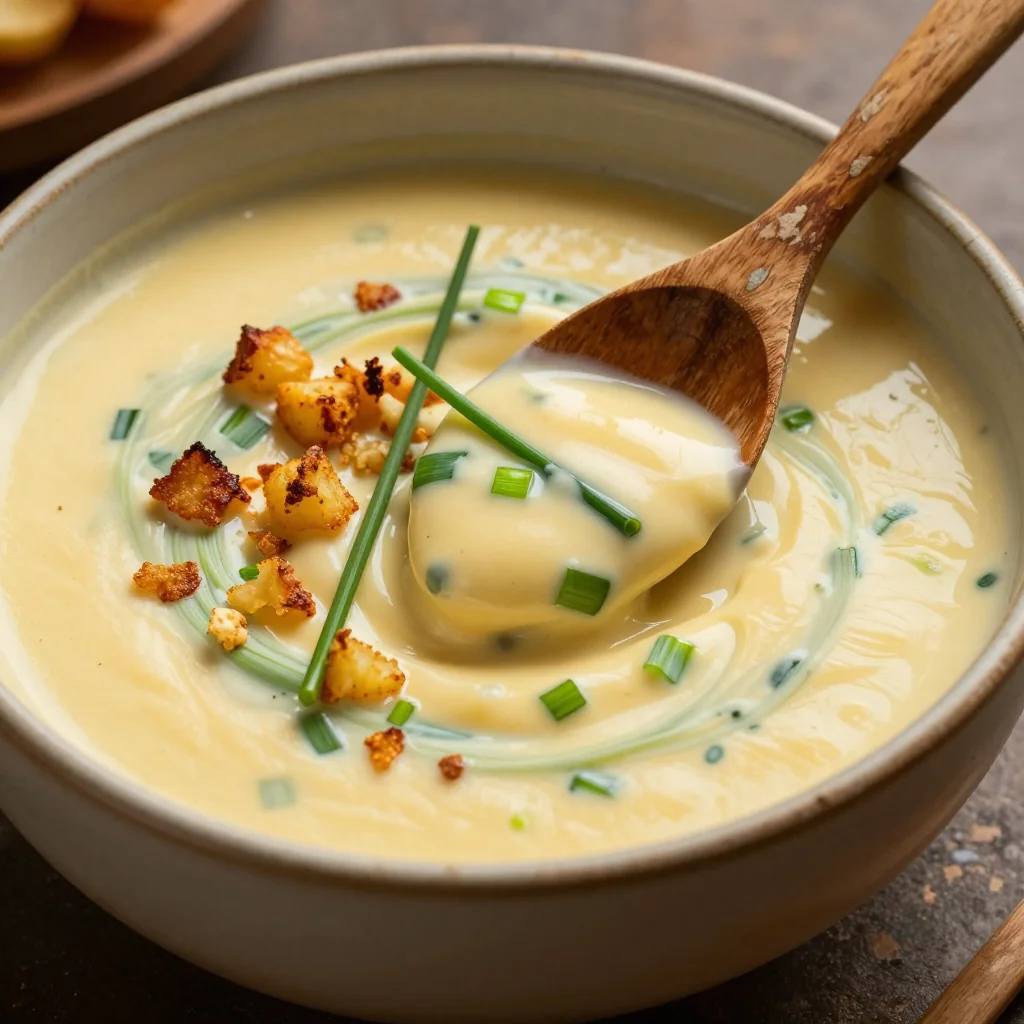 Cozy Slow Cooker Freezer Potato Leek Soup for January Evenings
