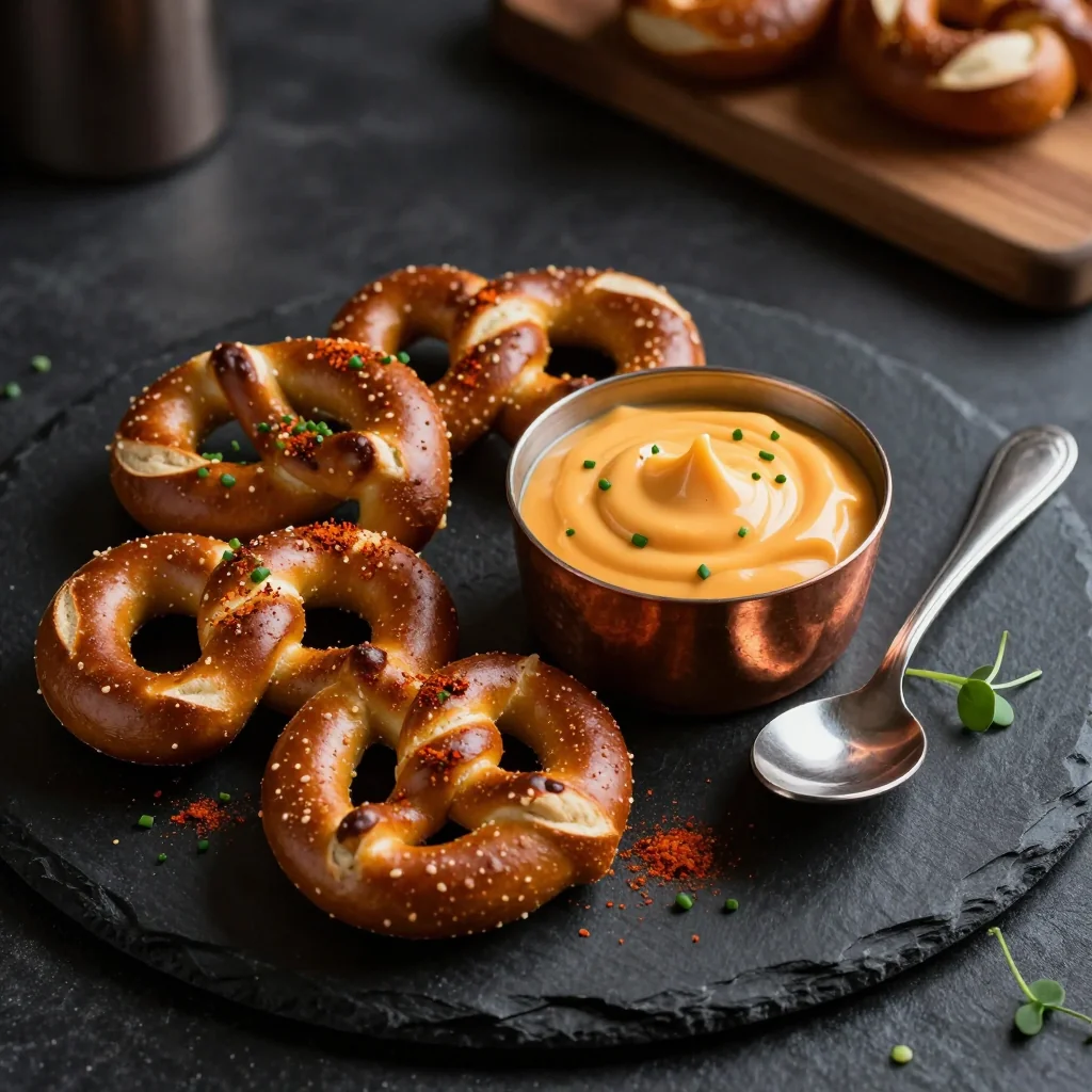 Soft Pretzel Bites with Beer Cheese Dip