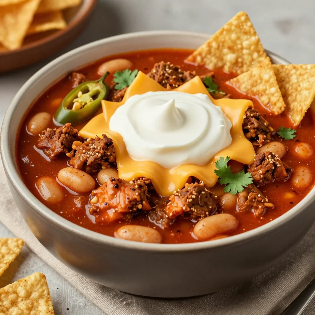 NFL Playoffs Spicy Freezer Chicken Chili for Game Day Memories