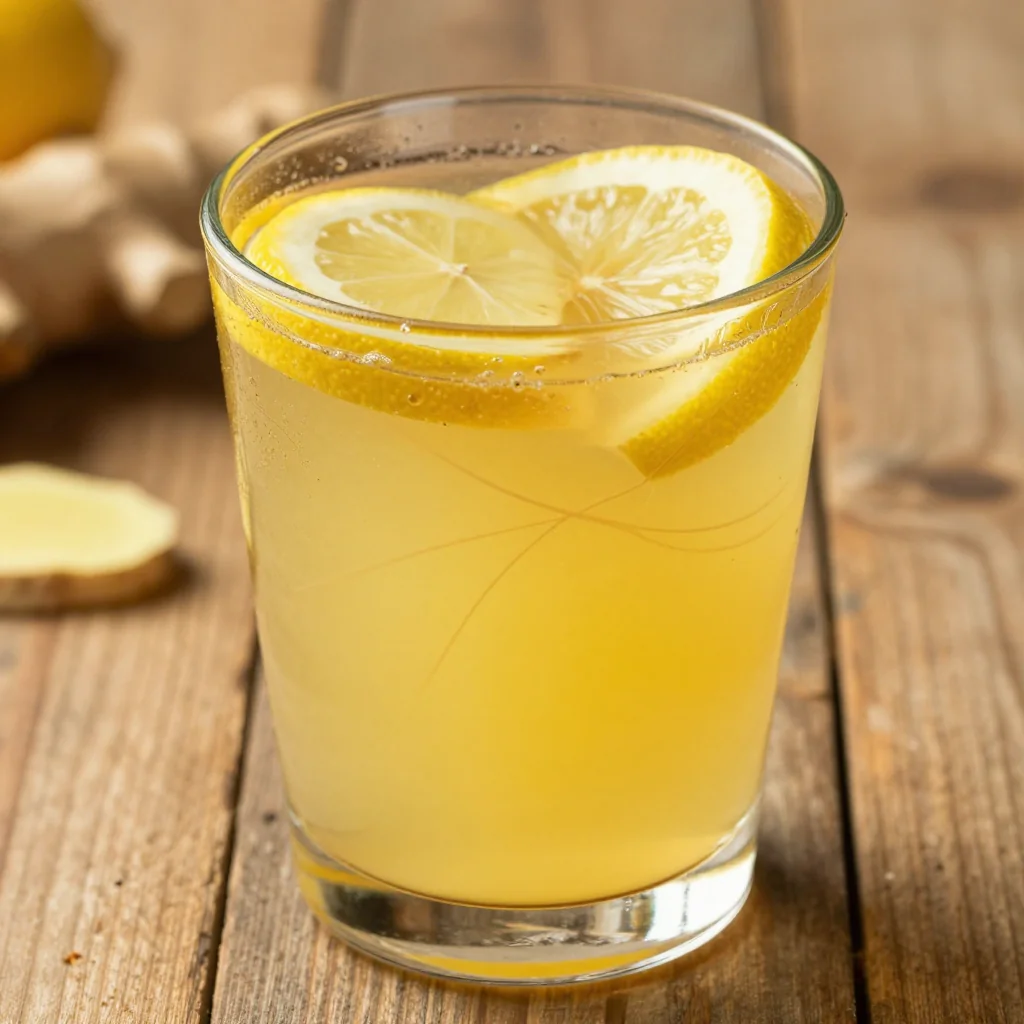 Warm Ginger and Honey Lemonade for Detox Drink