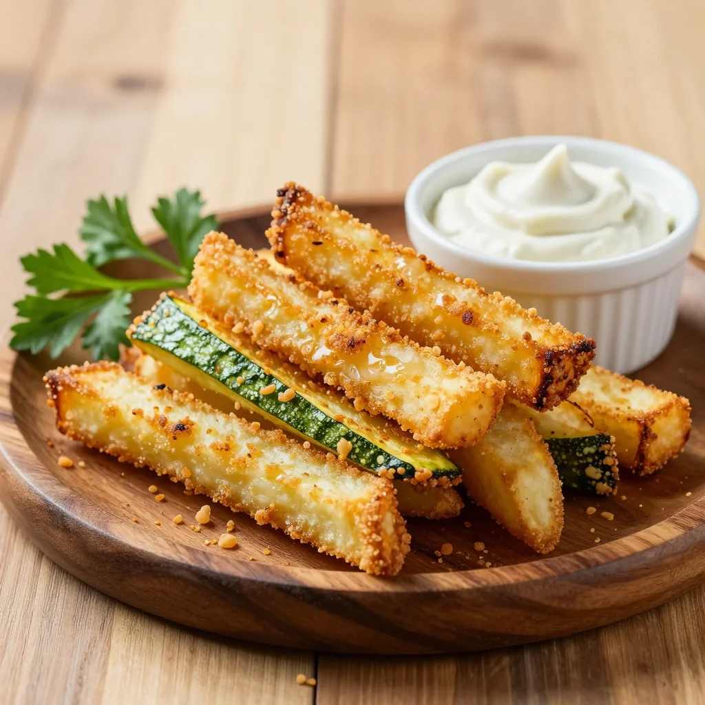 Air Fryer Zucchini Fries That Are Crispy And Addicting