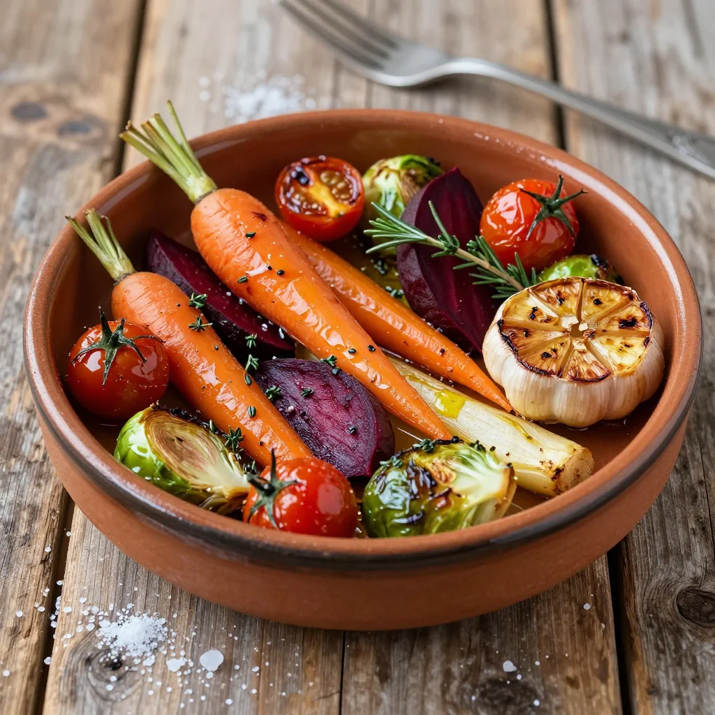 budgetfriendly roasted garlic and herb winter vegetable medley for dinners