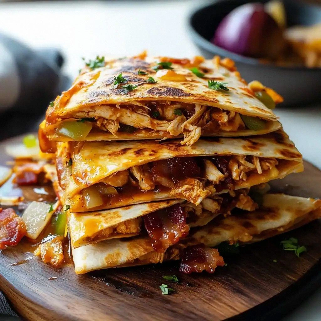 BBQ Bacon Chicken Quesadillas 