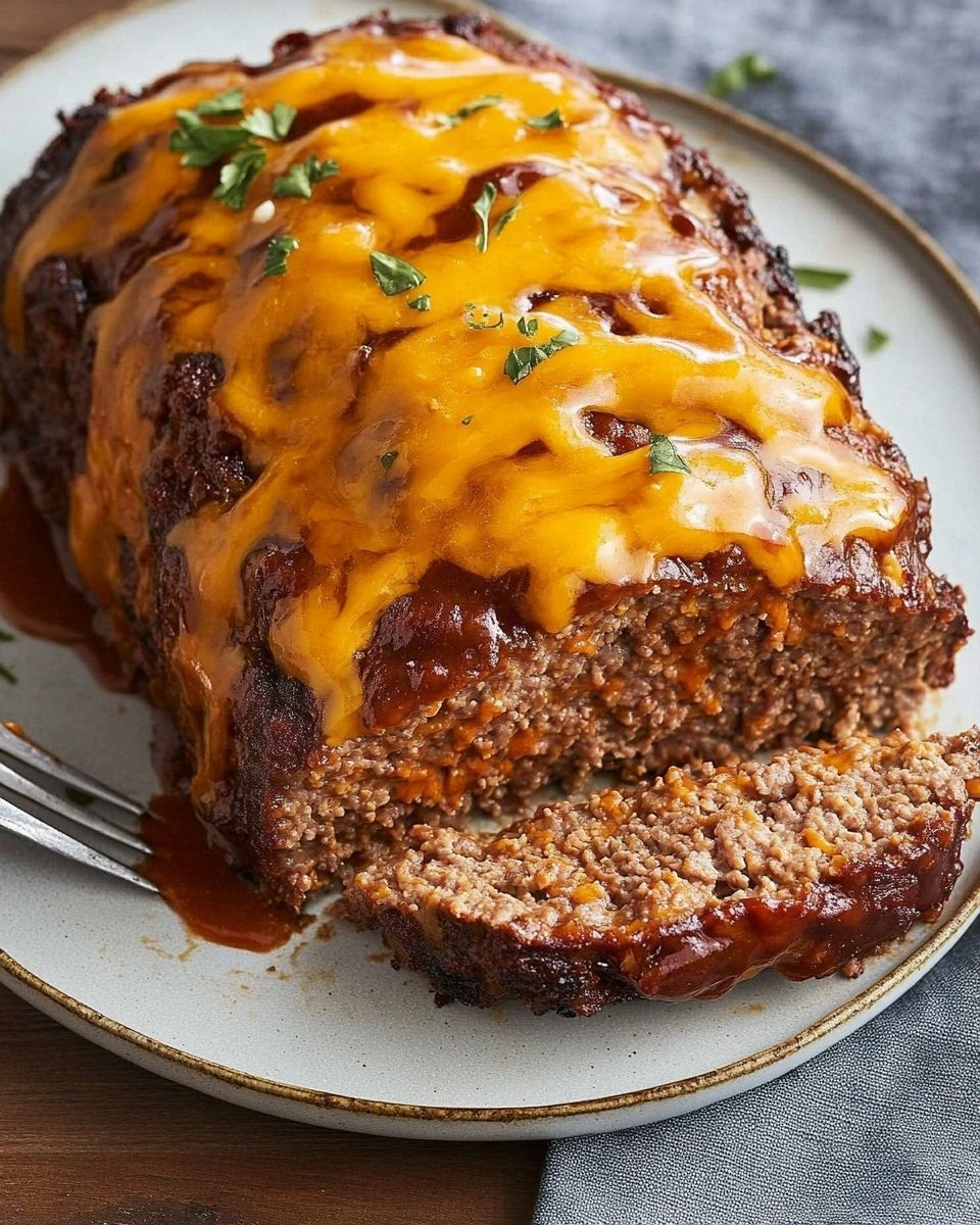 BBQ Cheddar Meatloaf