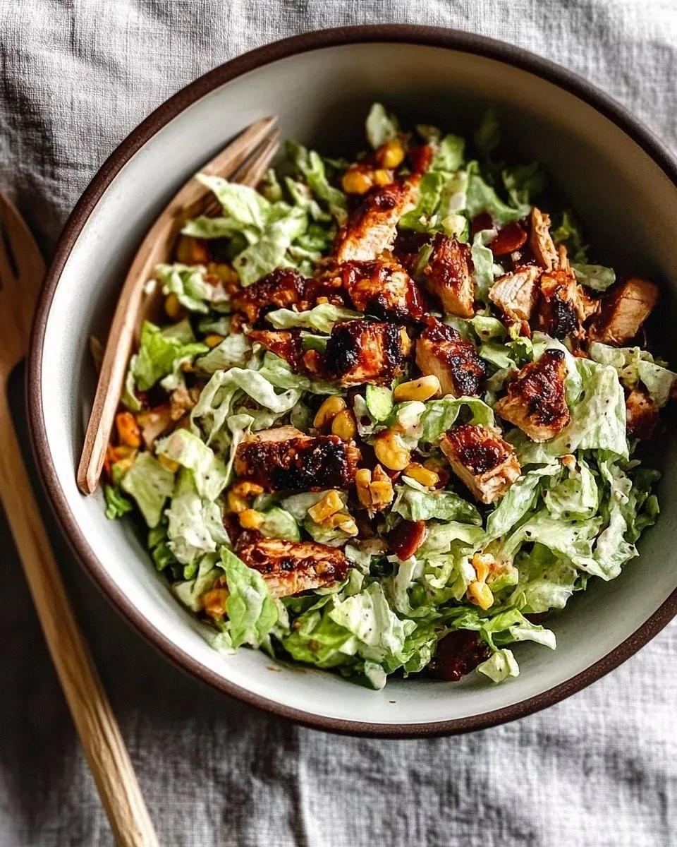 BBQ Chicken Chopped Salad is a healthy meal option.