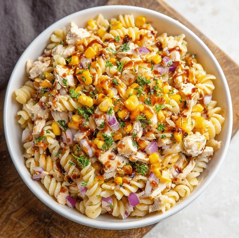 BBQ Chicken Pasta Salad