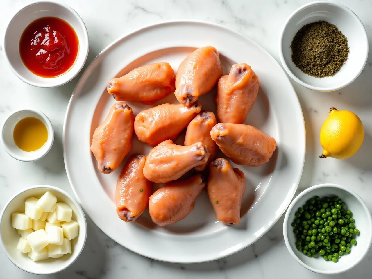 Ingredients for BBQ Chicken Wings
