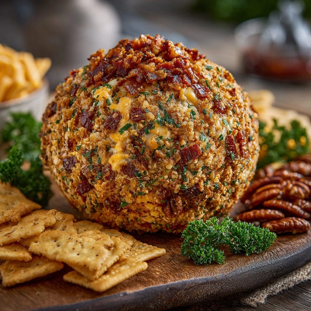 BBQ Ranch Football Cheese Ball
