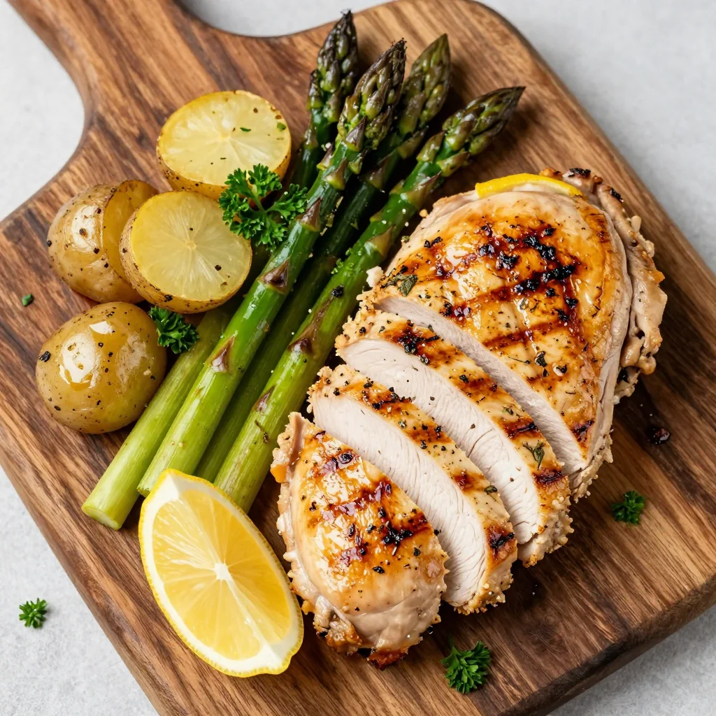 Clean Eating Lemon and Herb Grilled Chicken