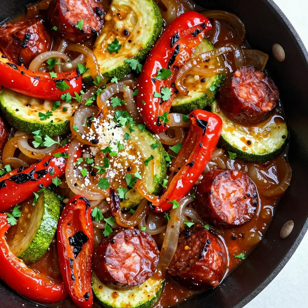 Spicy Sausage and Veggie Skillet for Dinner