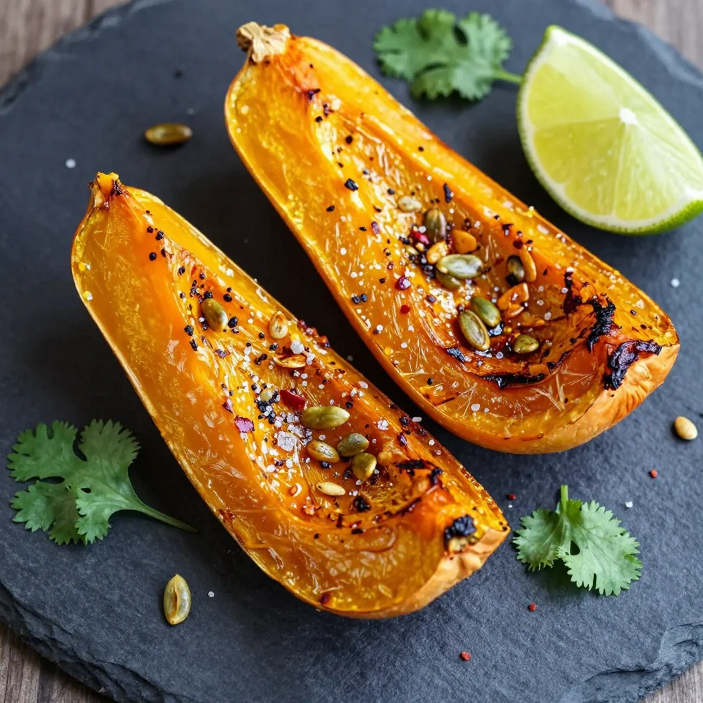 Spicy Roasted Butternut Squash With Chili Lime