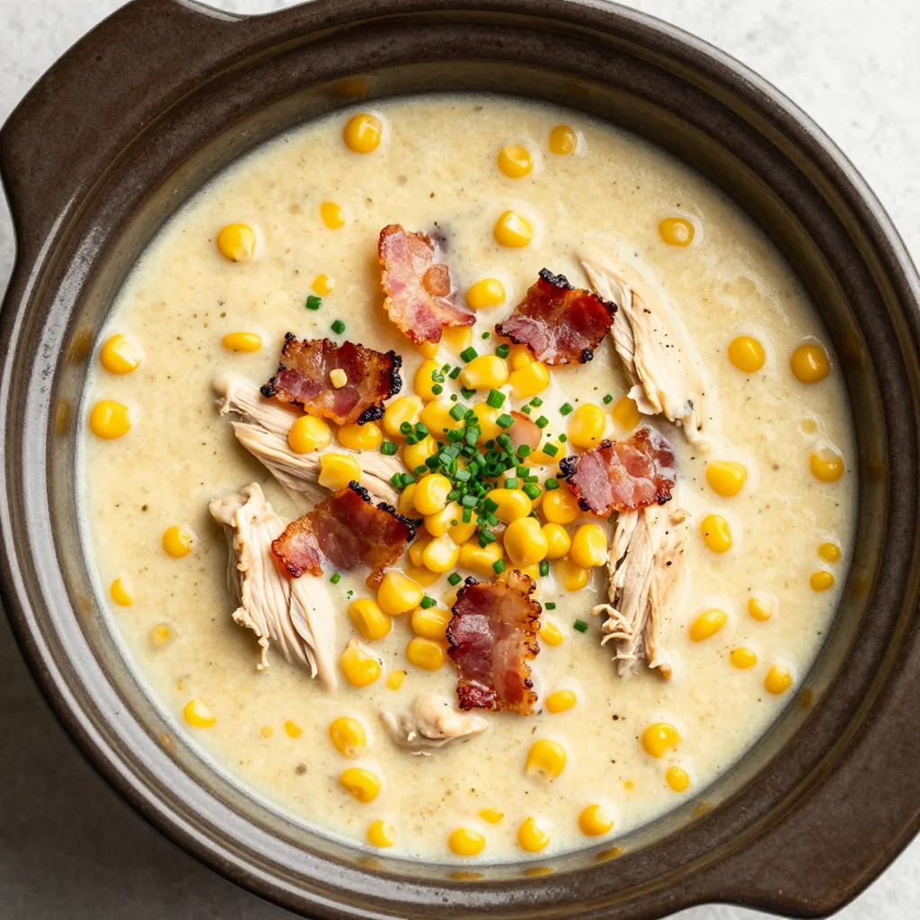 Cozy Slow Cooker Creamy Chicken And Corn Chowder